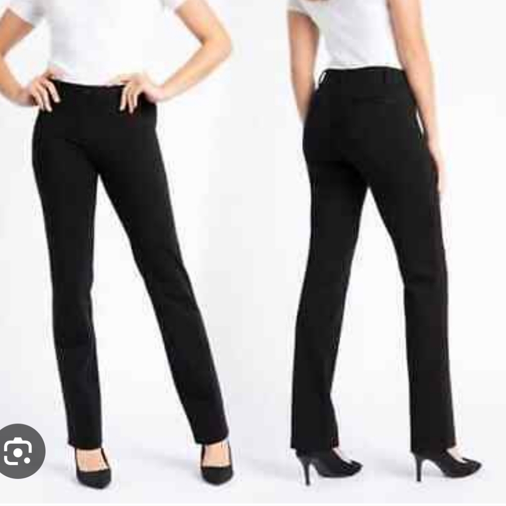 Betrabrand Straight Leg Classic Dress Yoga Pants black style# W0076 sz L petite